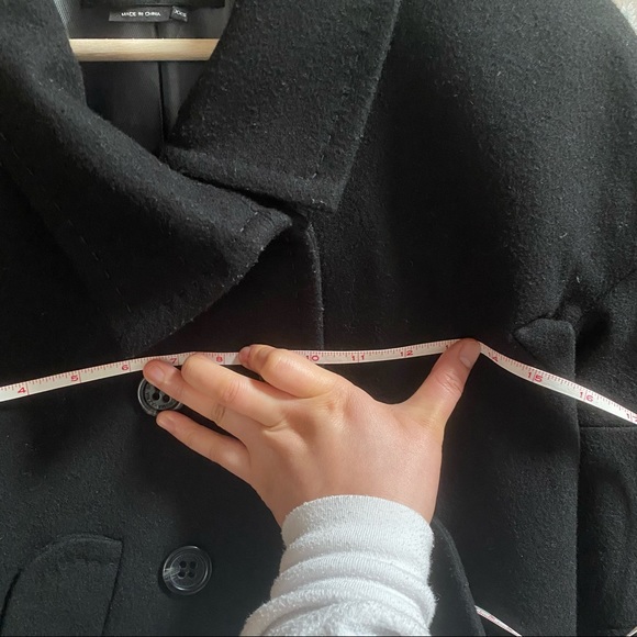 BCBGMaxazria black wool cashmere coat XXS - Picture 6 of 8